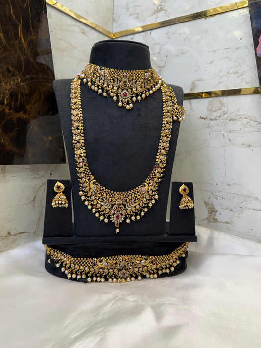 Antique Stone Choker Bridal Set
