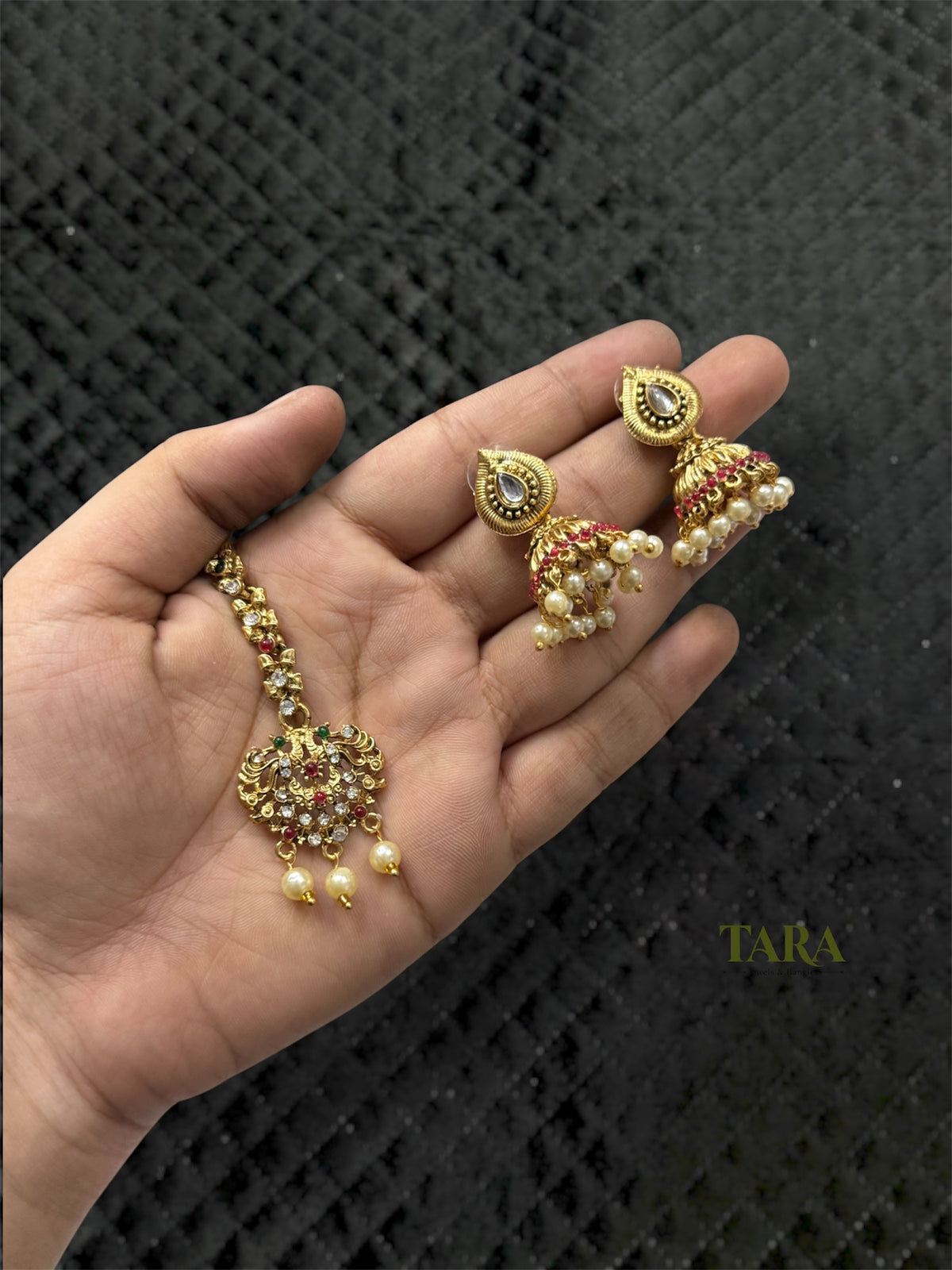 Antique Stone Choker Bridal Set