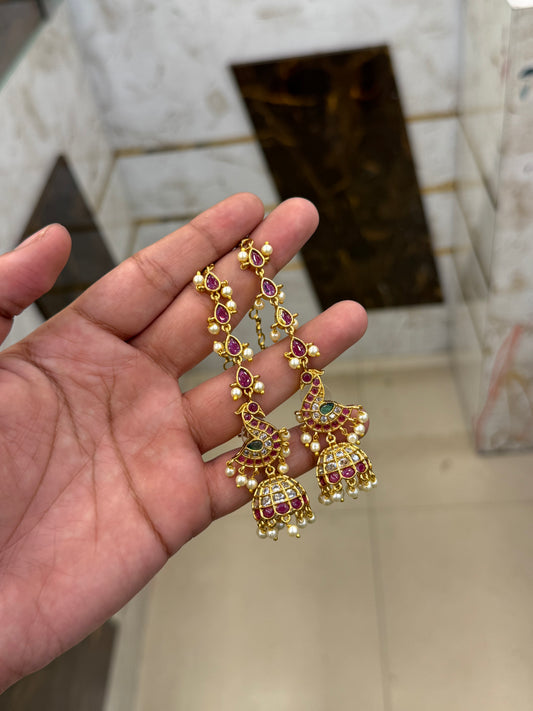 Ruby Traditional Kemp Jhumki & Mattel Set