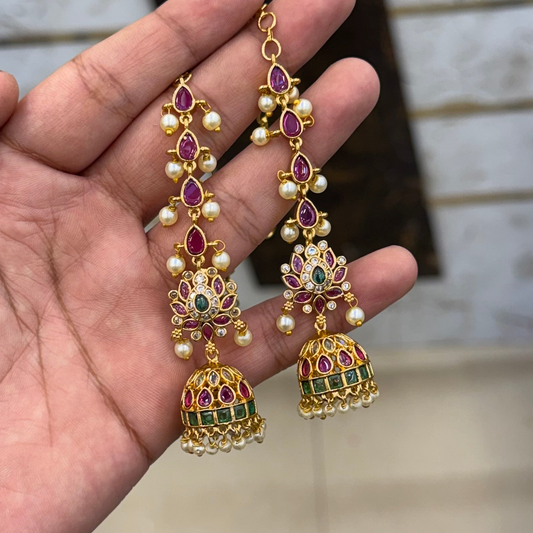 Ruby Heritage Jhumki Set