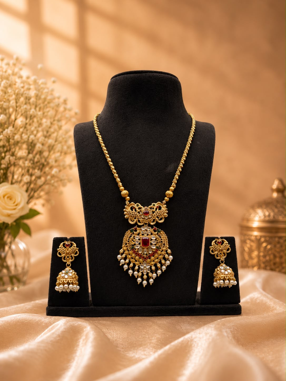 Antique Dollar Pendant Necklace