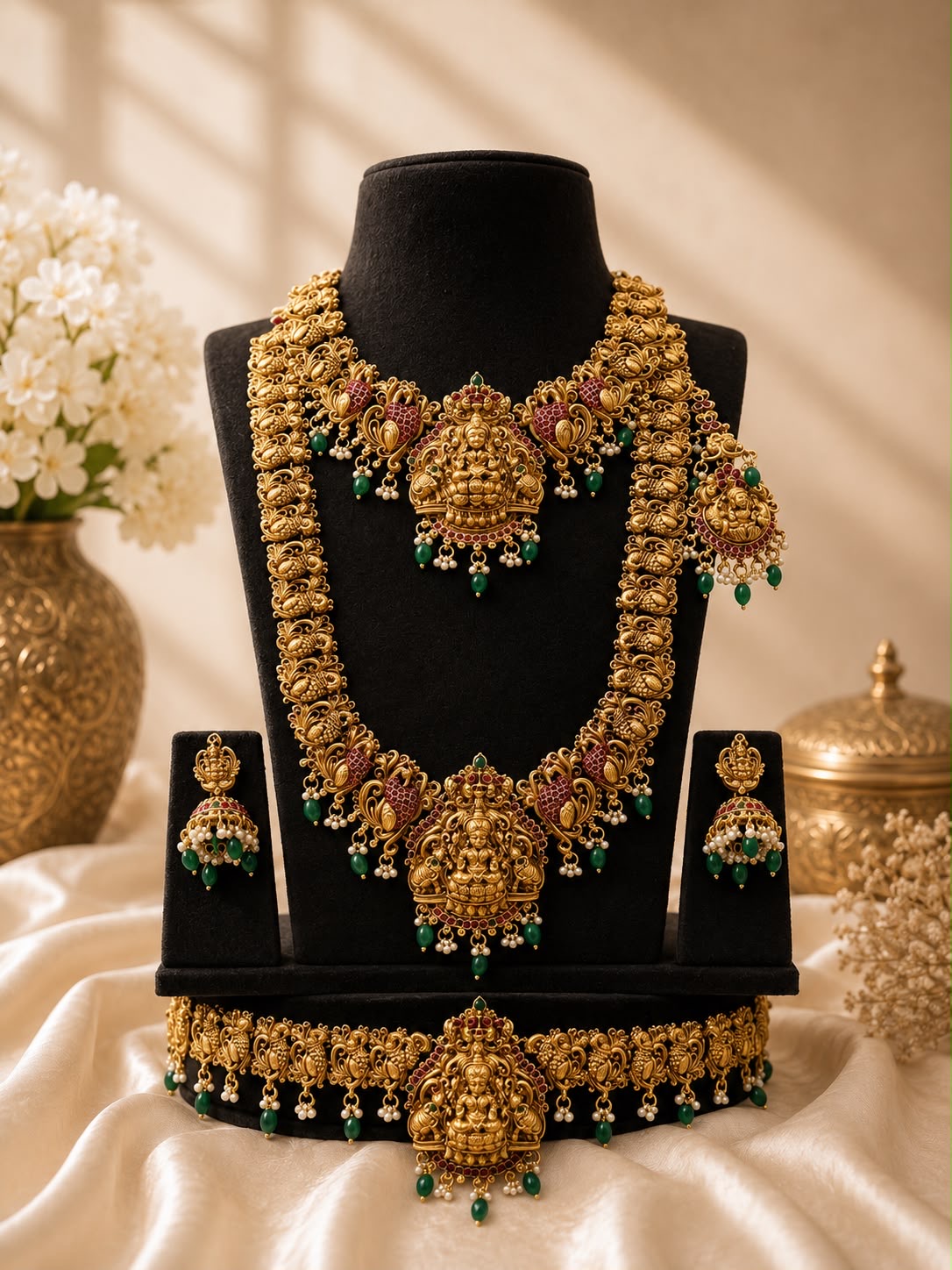 Antique Green Beats Bridal Set