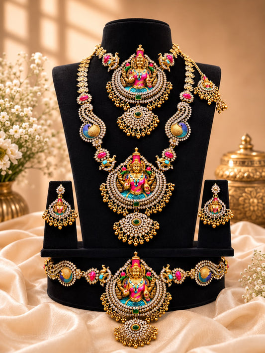 Grand Enamel Design Bridal Set