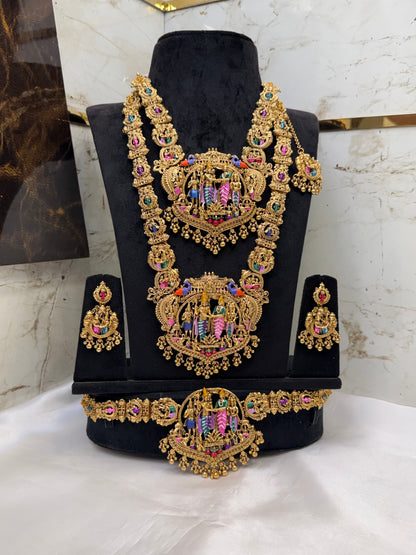 Enamel Sivan Parvathi Bridal Set