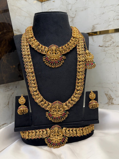 Antique Lakshmi Designs Bridal Set