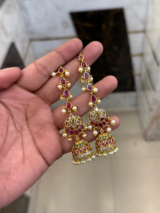 Ruby Kemp Traditional Jhumki Set
