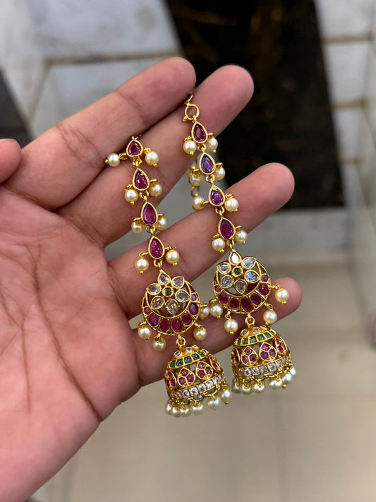 Ruby Kemp Traditional Jhumki Set