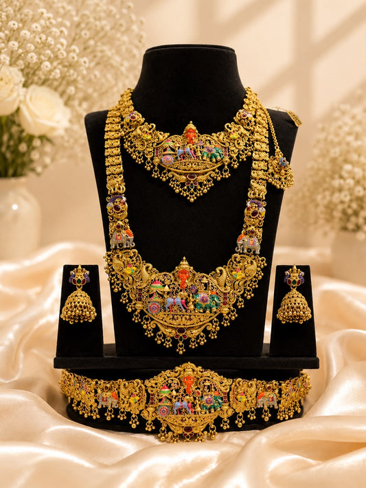 Grand Enamel Bridal Set