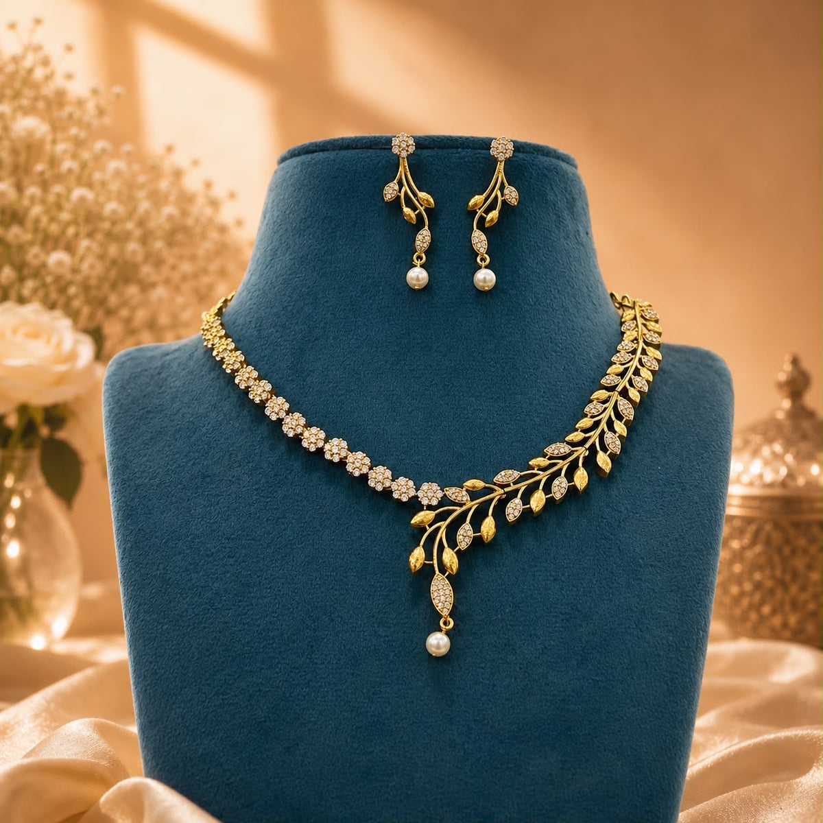AD Stone Sparkle Necklace