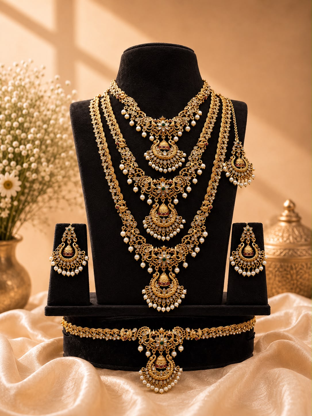 Trending Stone Bridal Set