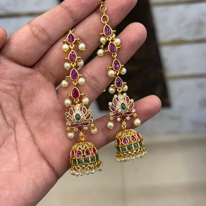 Ruby Heritage Jhumki Set