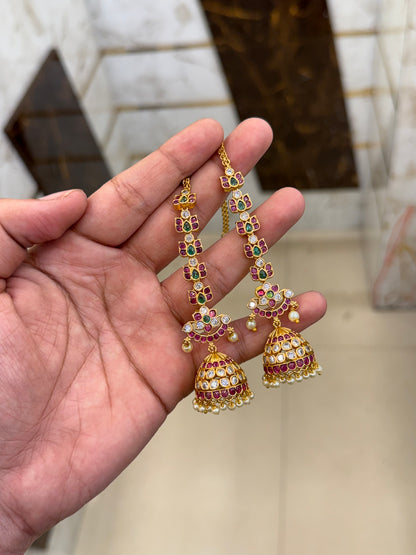 Ruby Sampradaya Jhumki Set