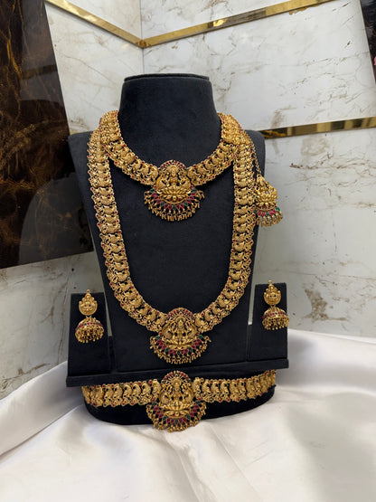 Antique Lakshmi Designs Bridal Set