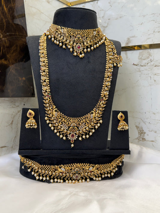 Antique Stone Choker Bridal Set