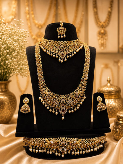Antique Stone Choker Bridal Set
